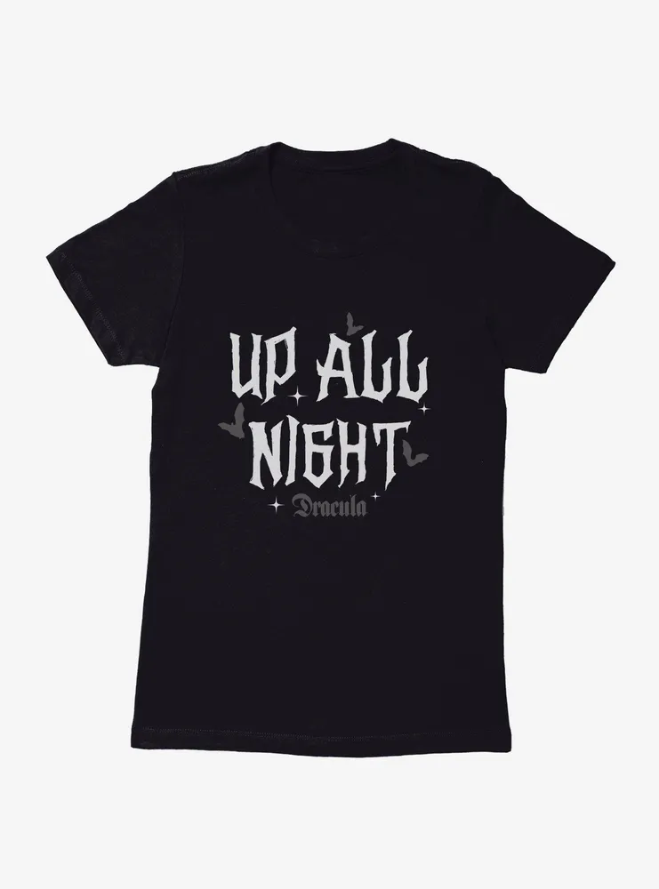 Universal Monsters Dracula Up All Night Womens T-Shirt