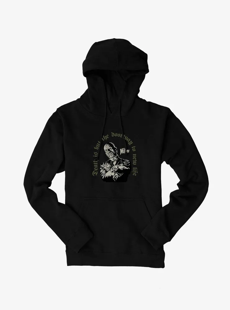 Universal Monsters The Mummy Death Is  A Doorway Hoodie