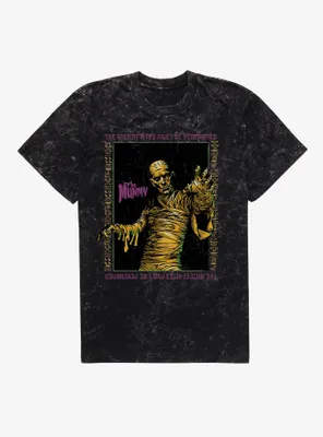 Universal Monsters The Mummy Anncient Rites Must Be Performed Mineral Wash T-Shirt