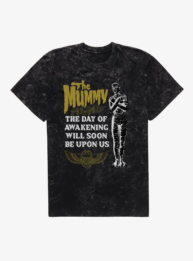 Universal Monsters The Mummy Day Of Awakening Mineral Wash T-Shirt