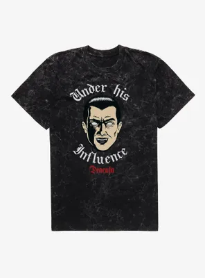 Universal Monsters Dracula Under His Influence Mineral Wash T-Shirt