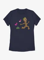 Marvel I Am Groot Bird Chase Womens T-Shirt