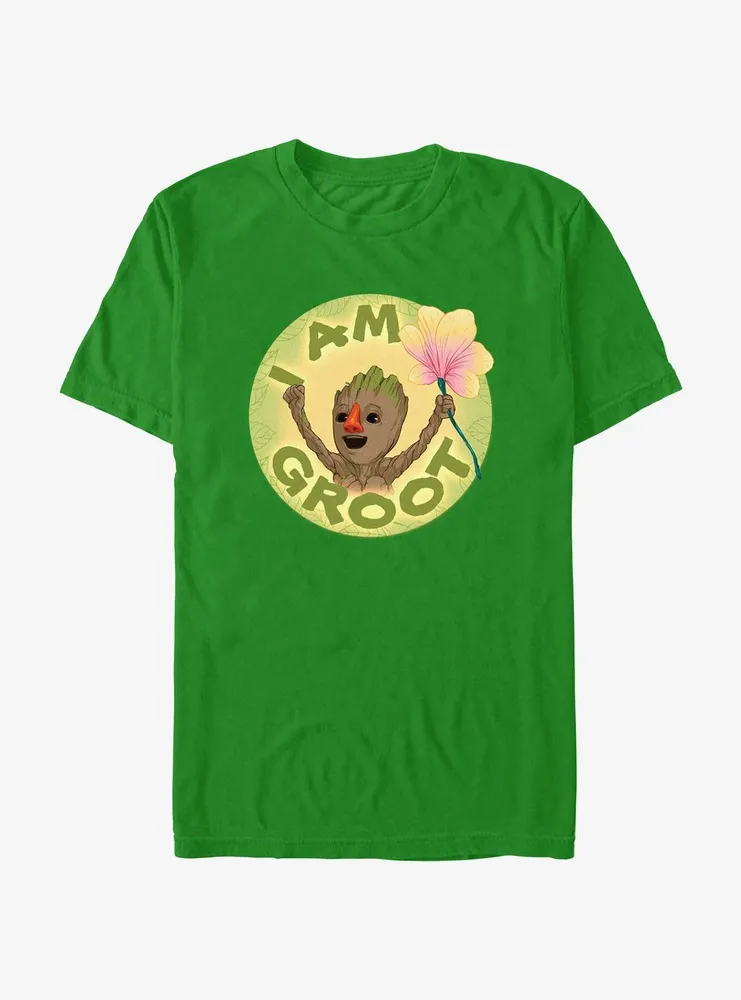 Marvel I Am Groot With Flower T-Shirt