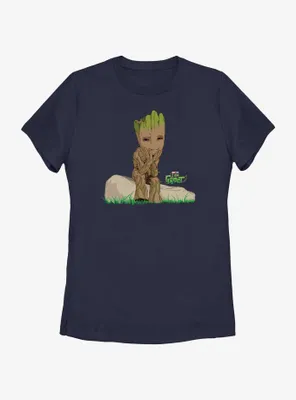 Marvel I Am Groot Thinking Womens T-Shirt