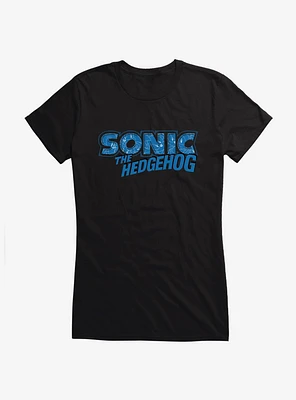 Sonic The Hedgehog Classic Title Girls T-Shirt