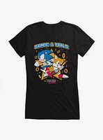 Sonic The Hedgehog And Tails Rings Girls T-Shirt