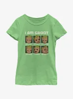 Marvel I Am Groot Expressions Youth Girls T-Shirt