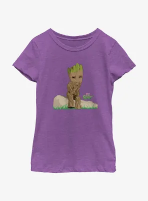 Marvel I Am Groot Thinking Youth Girls T-Shirt