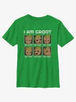 Marvel I Am Groot Expressions Youth T-Shirt