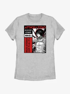 Attack on Titan Survey Corps Mikasa Womens T-Shirt