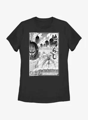 Attack on Titan The Rumbling Poster Womens T-Shirt