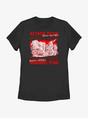 Attack on Titan vs. Armored Womens T-Shirt