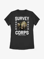 Attack on Titan Survey Corps Dedicate Your Hearts Womens T-Shirt