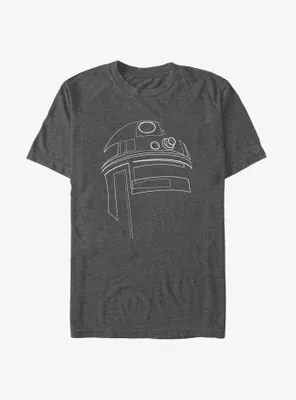 Star Wars R2-D2 Outline Big & Tall T-Shirt