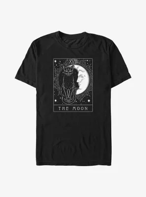 Black Cat Moon Tarot Card Big & Tall T-Shirt