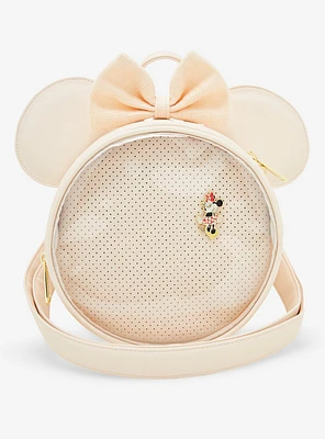 Loungefly Disney Minnie Mouse Ears Pin Display Crossbody Bag - BoxLunch Exclusive