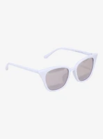 White Cat Eye Sunglasses