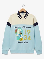 Our Universe Disney Donald Duck 1934 Summer Adventure Women's Collared Crewneck — BoxLunch Exclusive