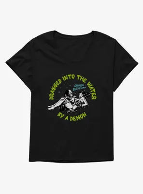 Creature From The Black Lagoon Dragged Into Water Womens T-Shirt Plus