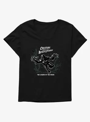 Creature From The Black Lagoon Legend Of River Womens T-Shirt Plus