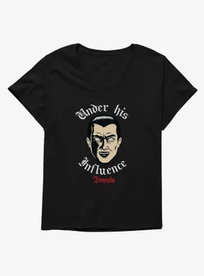 Universal Monsters Dracula Under His Influence Womens T-Shirt Plus