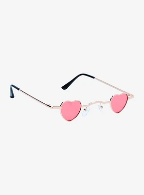 Mini Pink Heart Sunglasses