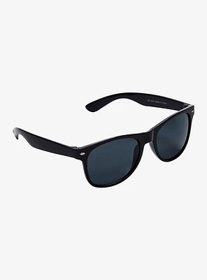 Black Shiny Square Sunglasses