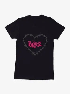 Bratz Barb Wire Heart Womens T-Shirt