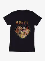 Bratz Flame Chain Heart Womens T-Shirt