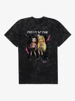 Bratz Pretty N Punk Cutout Mineral Wash T-Shirt