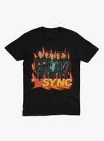 NSYNC Group Photo Flames T-Shirt