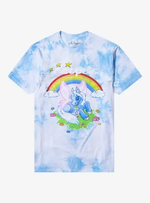Neopets Uni Rainbow Wash Boyfriend Fit Girls T-Shirt