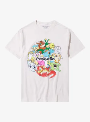 Neopets Group Boyfriend Fit Girls T-Shirt