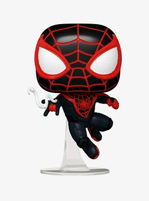 Funko Marvel Spider-Man 2 Pop! Miles Morales (Upgraded Suit) Vinyl Bobble-Head Figure