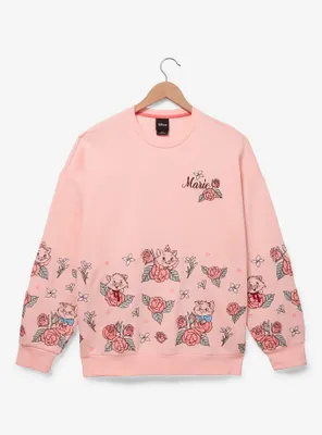 Disney The Aristocats Marie Floral Embroidered Crewneck — BoxLunch Exclusive