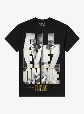 Tupac All Eyez On Me Foil Print T-Shirt