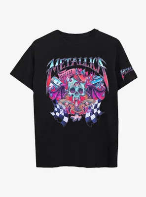 Metallica Racing Boyfriend Fit Girls T-Shirt