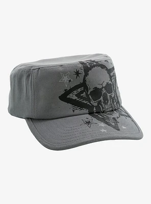 Grey Skull Star Cadet Hat