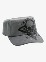 Grey Skull Star Cadet Hat