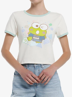 Keroppi Wagara Ringer Girls Baby T-Shirt