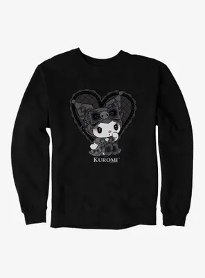 Kuromi Lacey Black Heart Sweatshirt