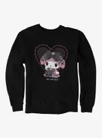 My Melody Lacey Black Heart Sweatshirt