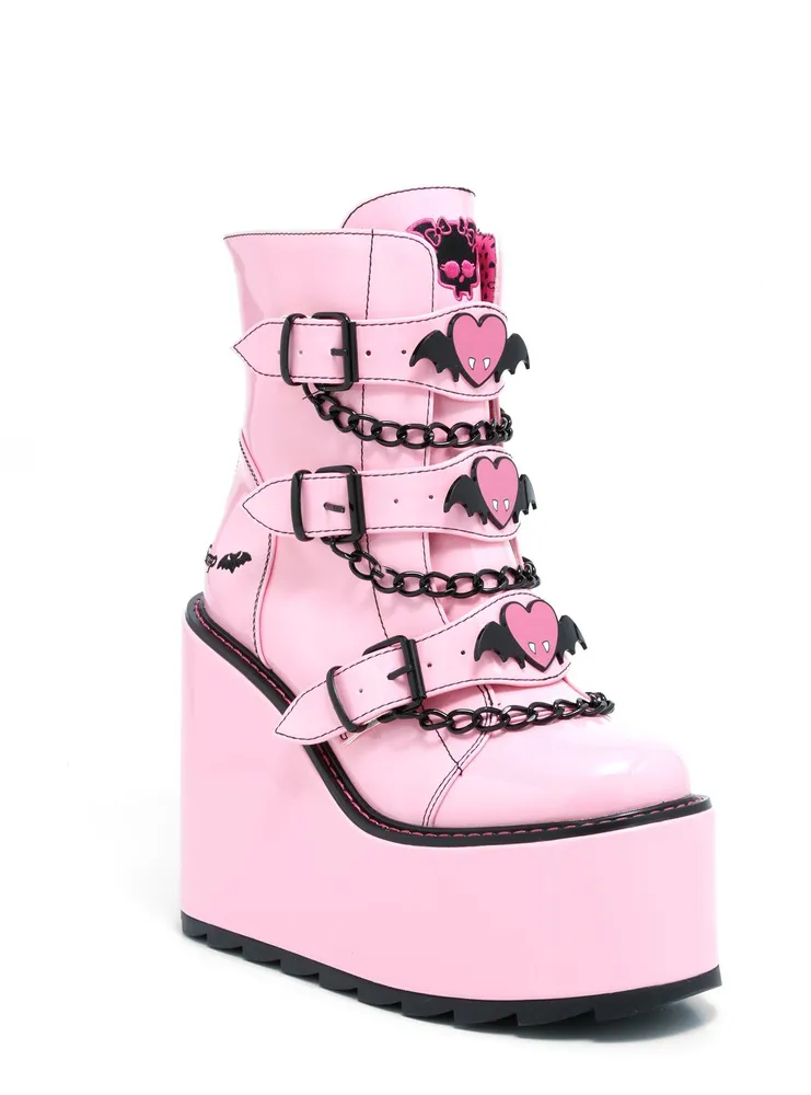 YRU Monster High Draculaura Dune Lo Platform Boots