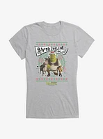 Shrek The Halls! Group Ugly Christmas Sweater Girls T-Shirt