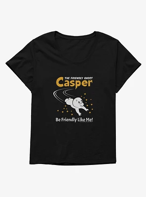 Casper Be Friendly Like Me Girls T-Shirt Plus