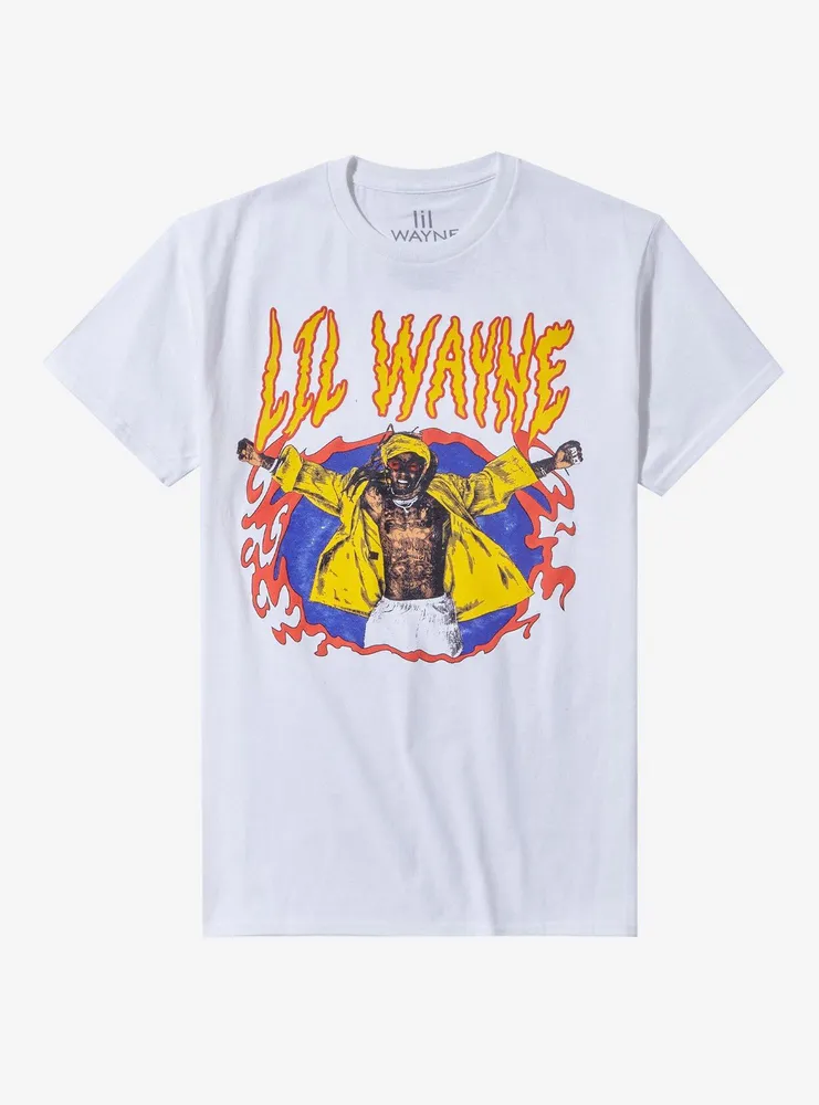 Lil Wayne Yellow Jacket Portrait Boyfriend Fit Girls T-Shirt