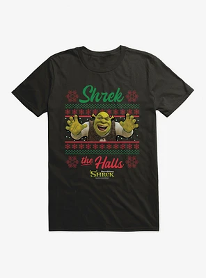 Shrek The Halls Ugly Christmas Sweater T-Shirt