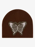 Brown Butterfly Grunge Beanie