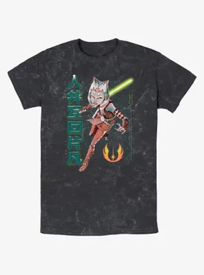 Star Wars Ahsoka Rebel Jedi Mineral Wash T-Shirt