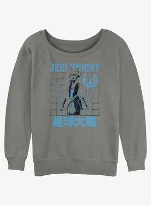Star Wars Ahsoka Jedi Knight Lightsabers Womens Slouchy Sweatshirt